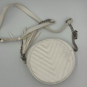 Realer‎ Crossbody Purse for Women Small Round Black Chevron NICE